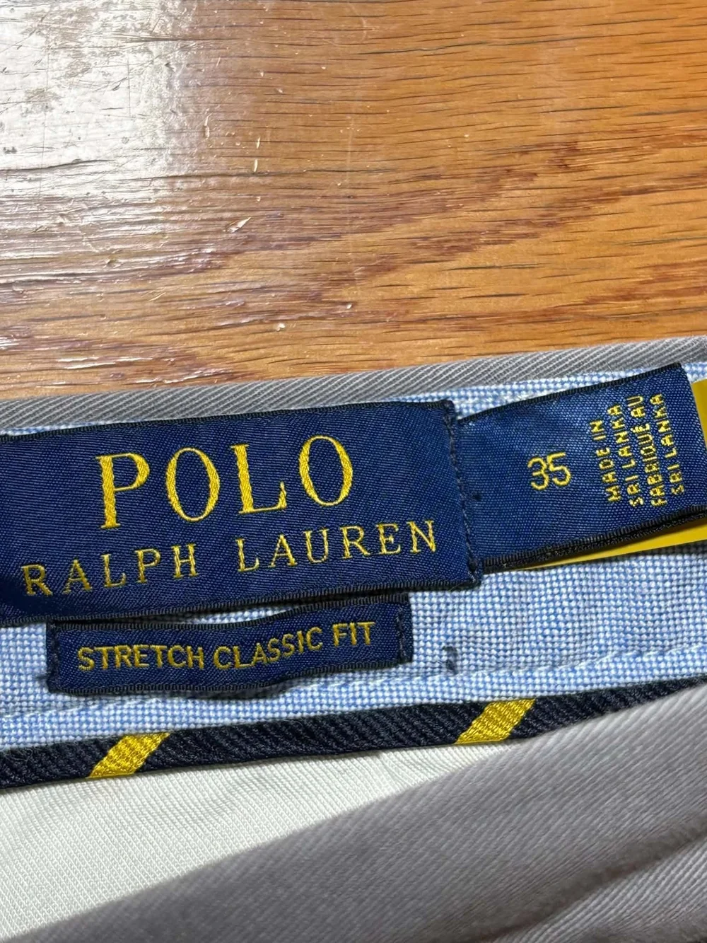 Polo Ralph Lauren Stretch Cotton Twill Chino Shorts Classic Mens Sz 35 Lot Of 2
